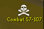 The PvP meter of a level 82: a skull over "Combat 57-107".