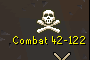 The PvP meter of a level 82: a skull over "Combat 42-122".